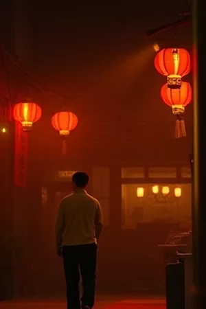 剧集《冬眠者电台》竖版海报，深夜播音间与调音台