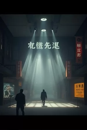 剧集《白昼慢行》竖版海报，正午街巷与自行车的长影