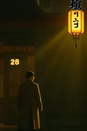 剧集《雾港来信》竖版海报，雨夜码头与灯塔剪影