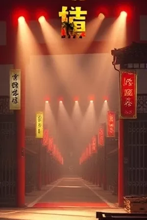 动画《折纸骑士团》竖版海报，折纸骑士阵列与飘散的彩纸屑