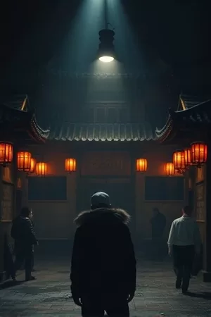 剧集《长夜拾光录》竖版海报，旧书店暖光与堆叠的胶片盒